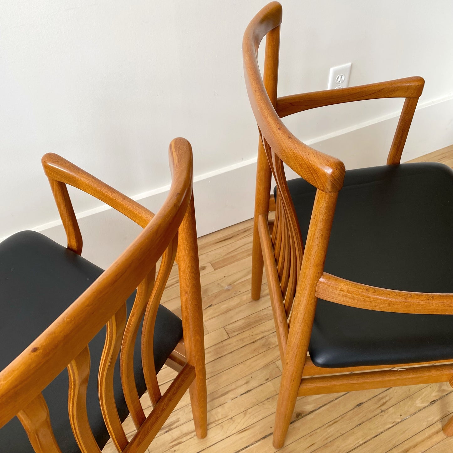 S/6 Vintage Danish Teak Dining Chairs
