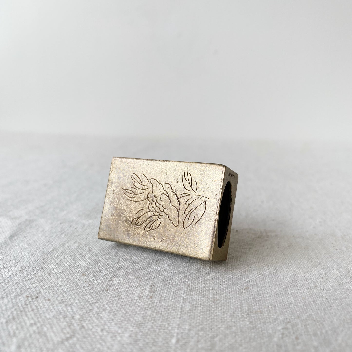 Vintage Brass Matchbox Holder