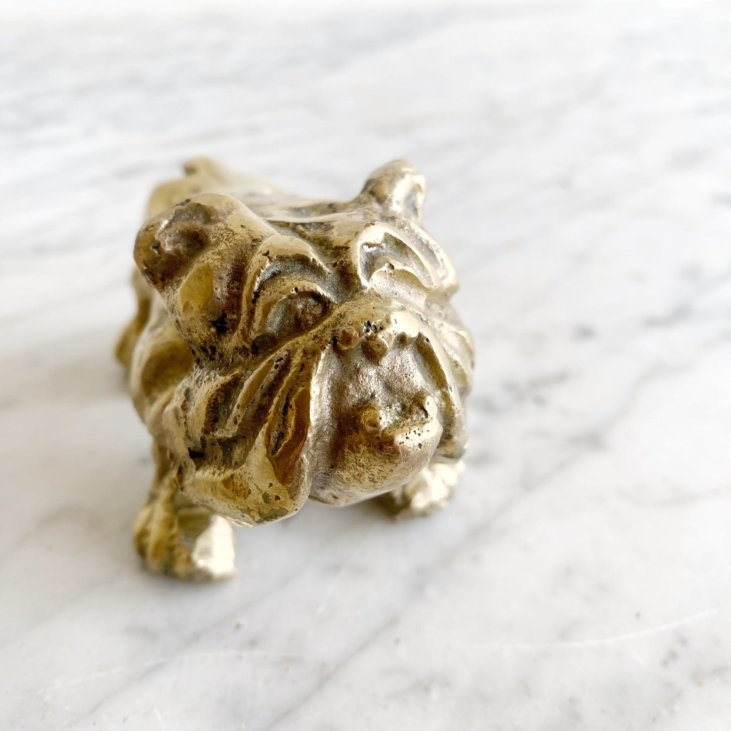 Vintage Brass Bull Dog