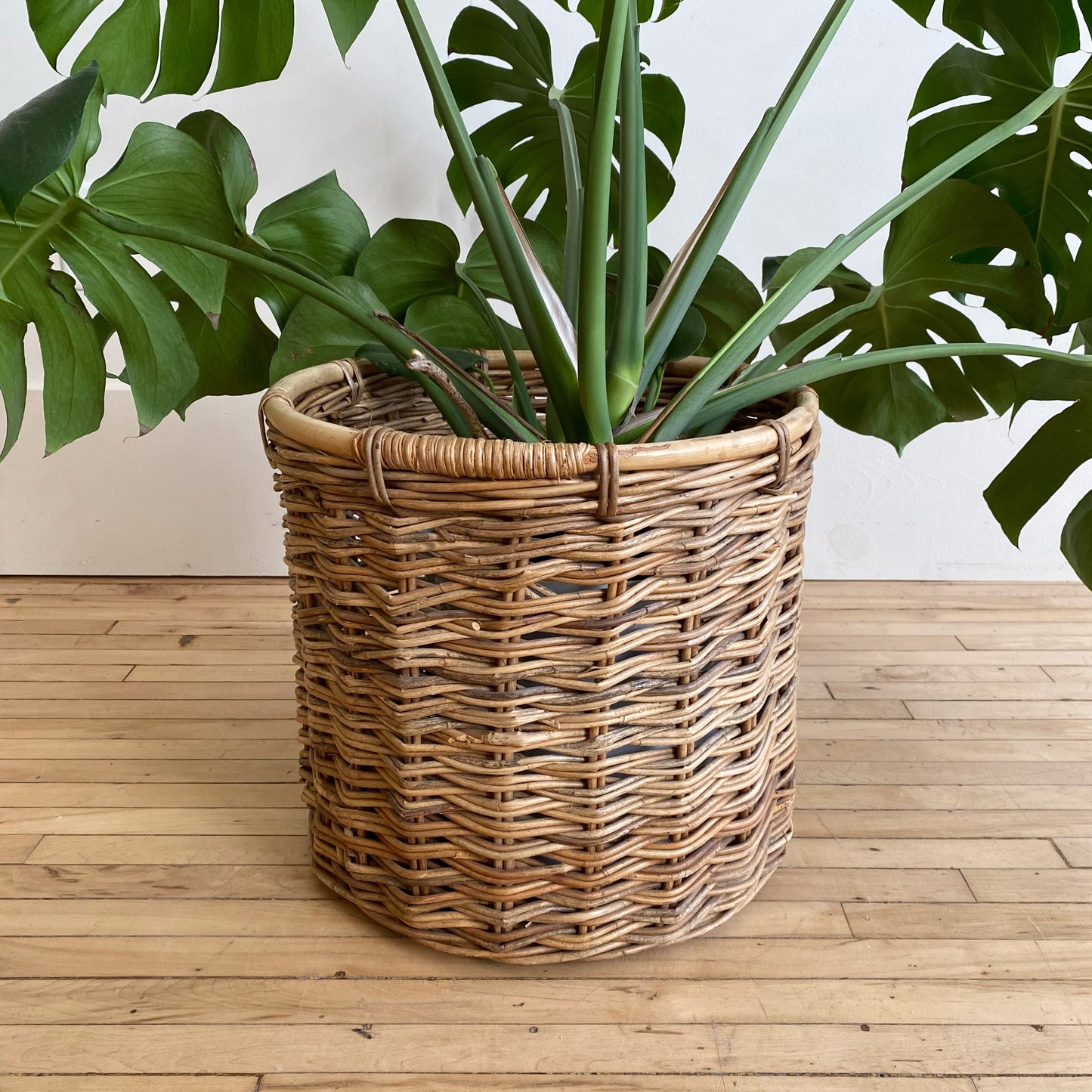 Large Found Vintage Natural Woven Basket
