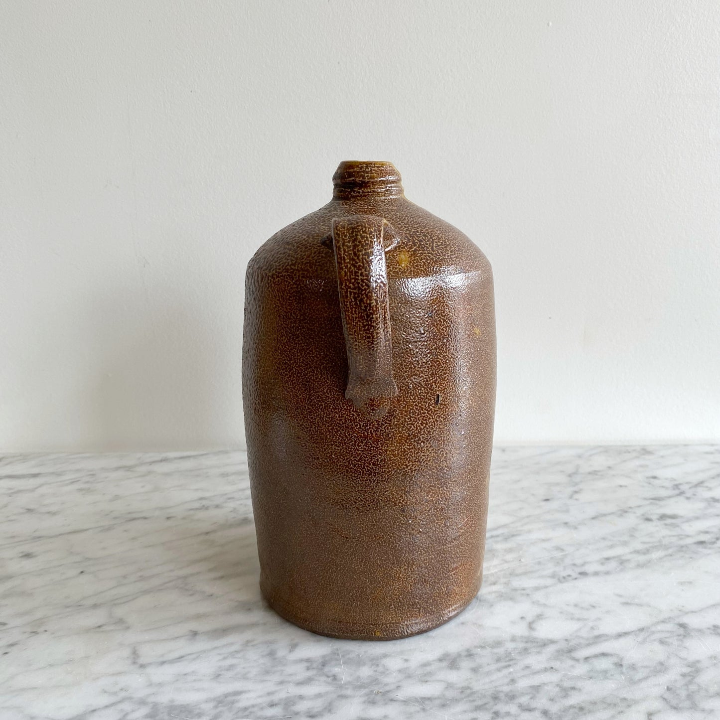 Antique Salt Glaze Stoneware Jug, 10.25”