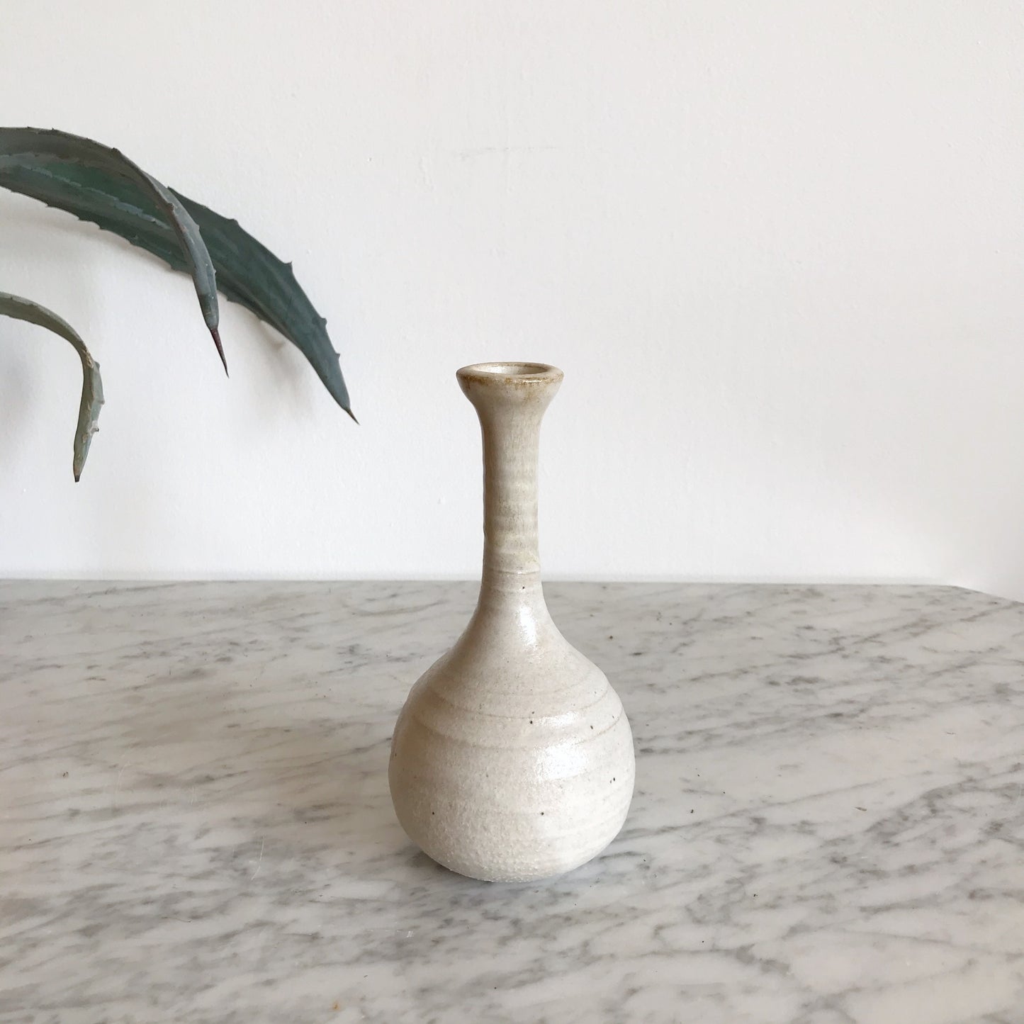 Slender Handcrafted Pottery Bud Vase