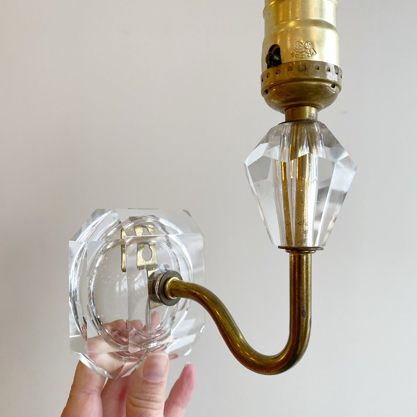 Vintage Crystal Wall Sconce Lamp