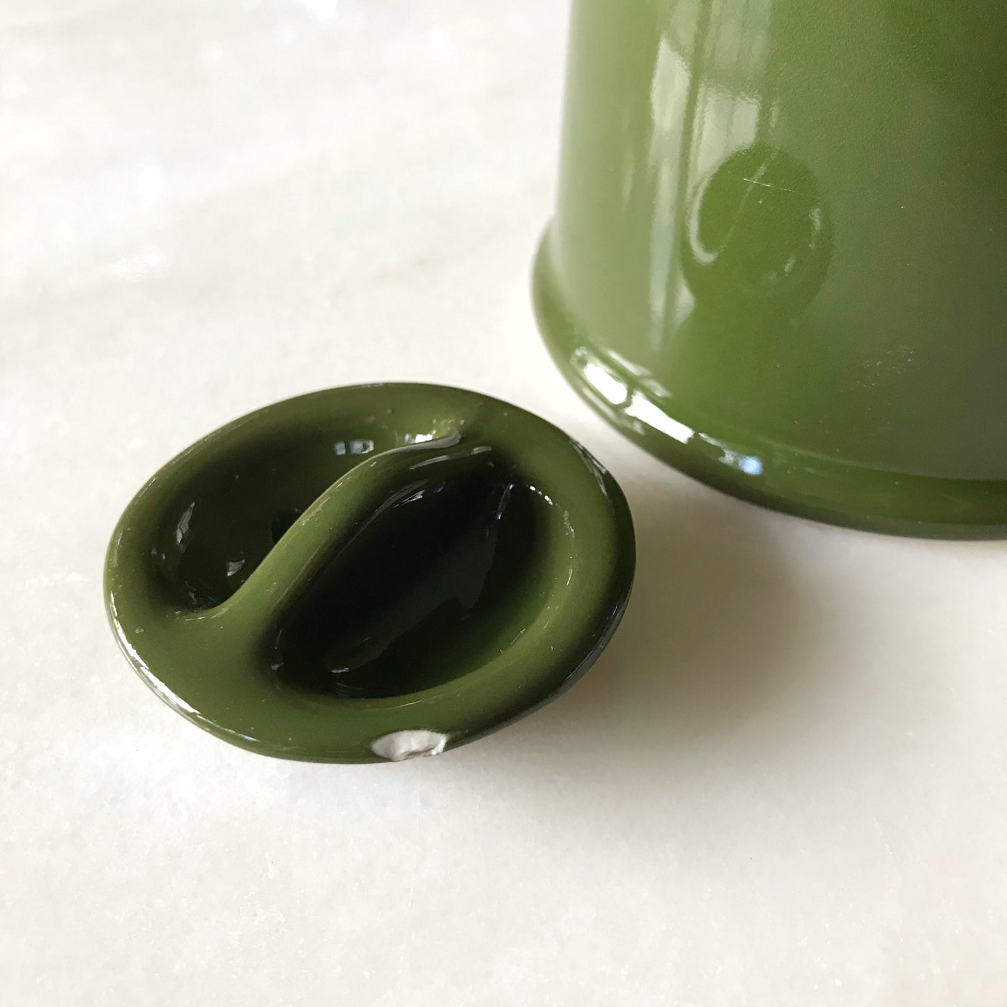 Small Vintage Stoneware Pitcher by Hall