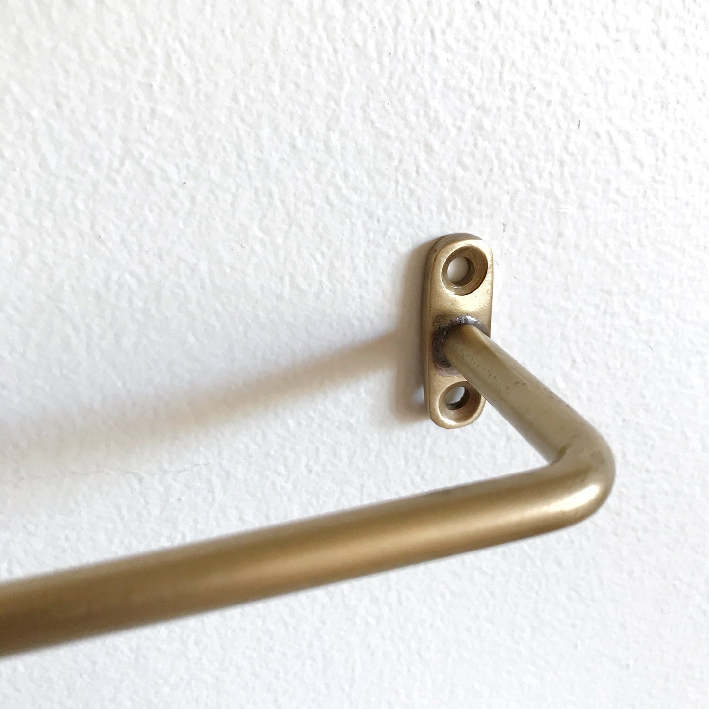 Minimal Brass Towel Bar