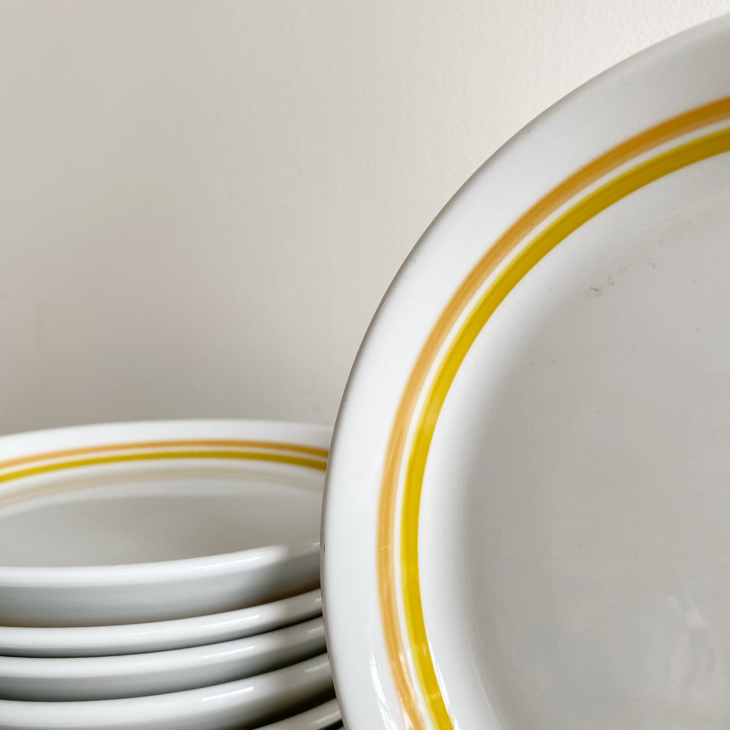 Set of 8 Small Vintage Plates / Saucers