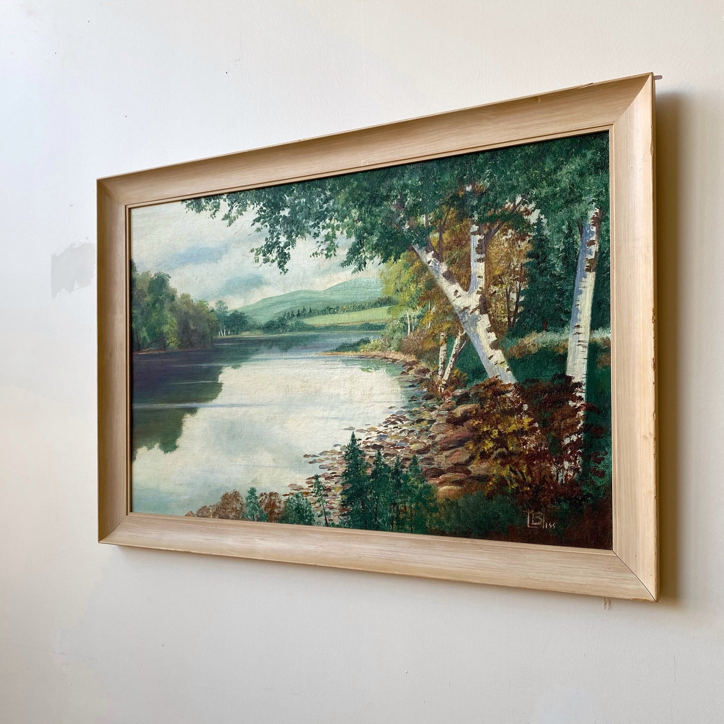 Vintage Original Lakeshore Painting