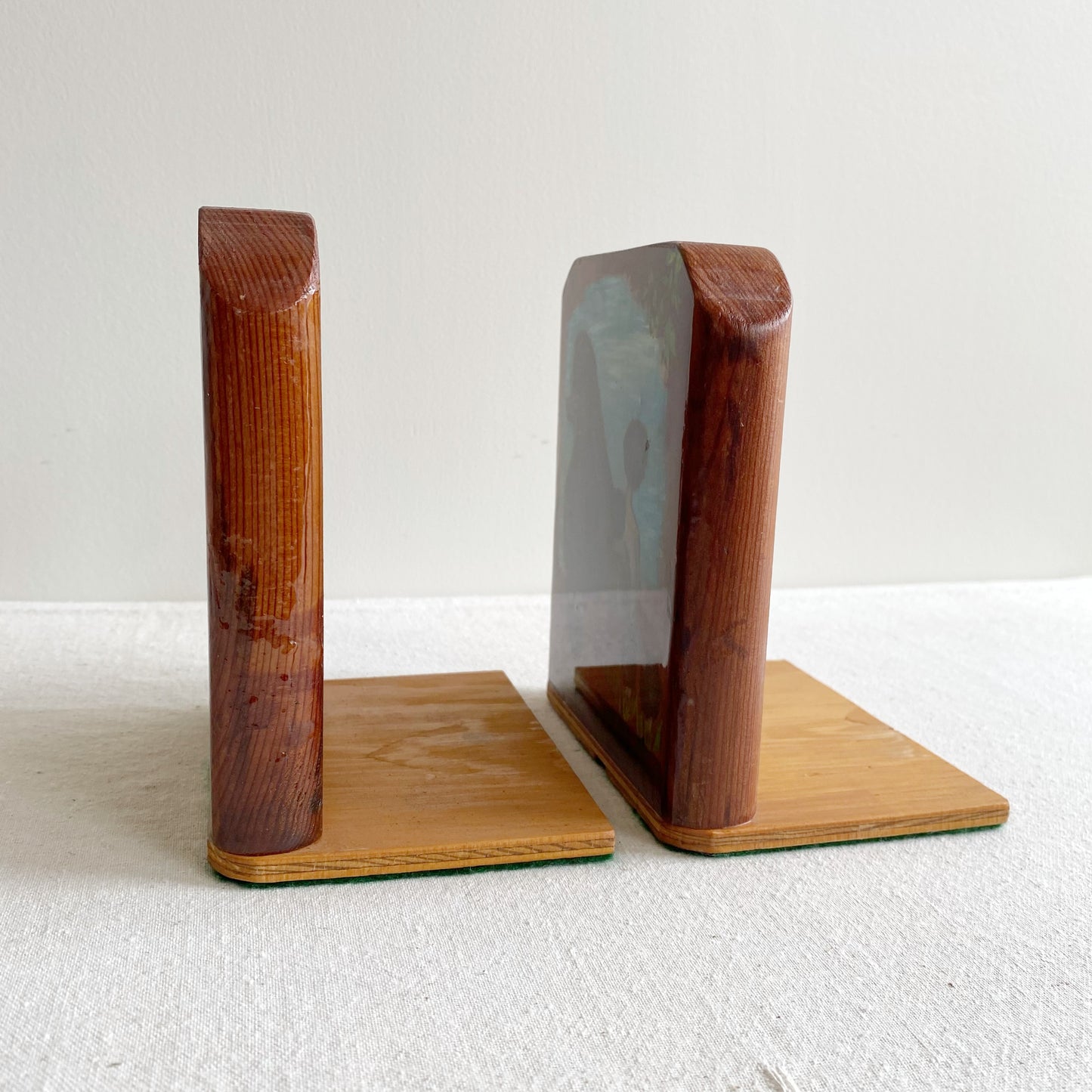 Pair of Vintage Hand-painted Poodle Bookends