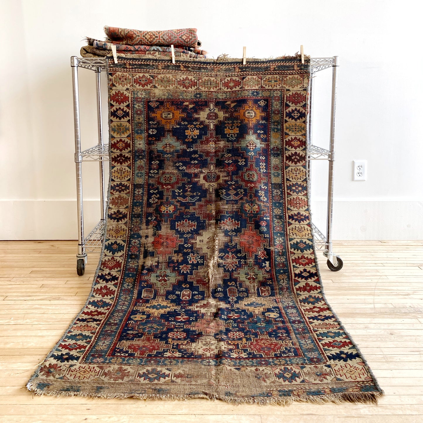 Antique Hand-knotted Persian Rug (5' x 3' 4")