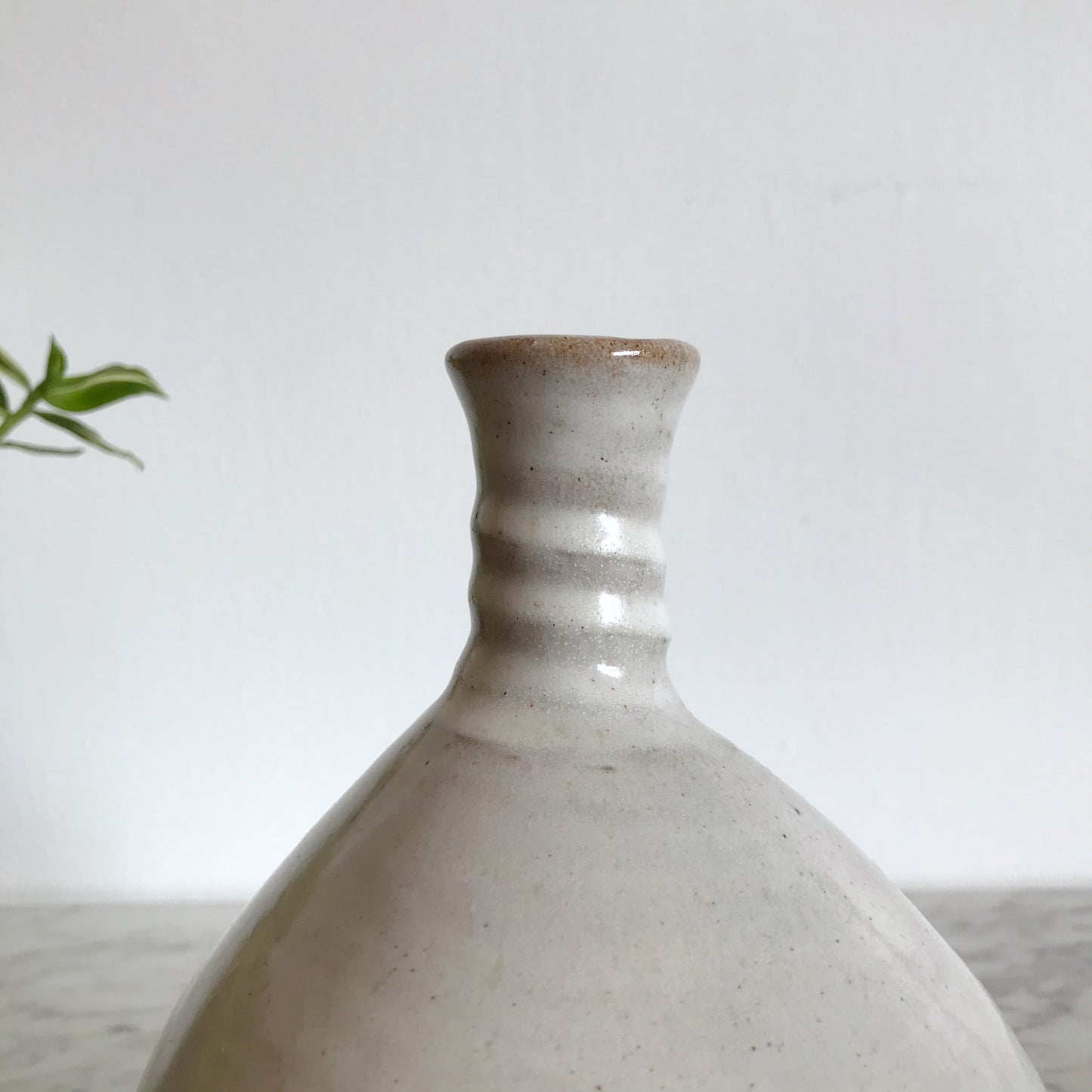 Simple White Studio Pottery Vase