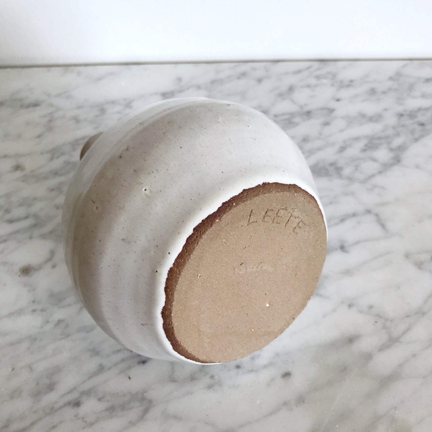 Simple White Studio Pottery Vase