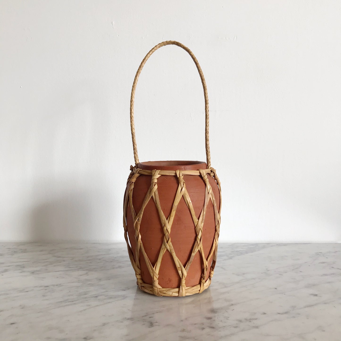 Vintage Hanging Terra-Cotta Jug
