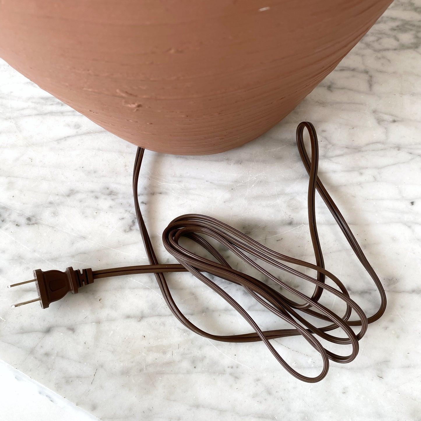 Vintage Terracotta Plaster Table Lamp