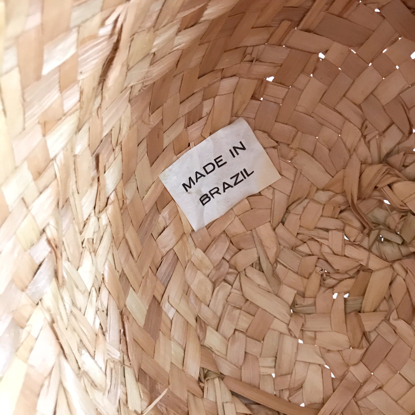 Natural Woven Hat, Brazil