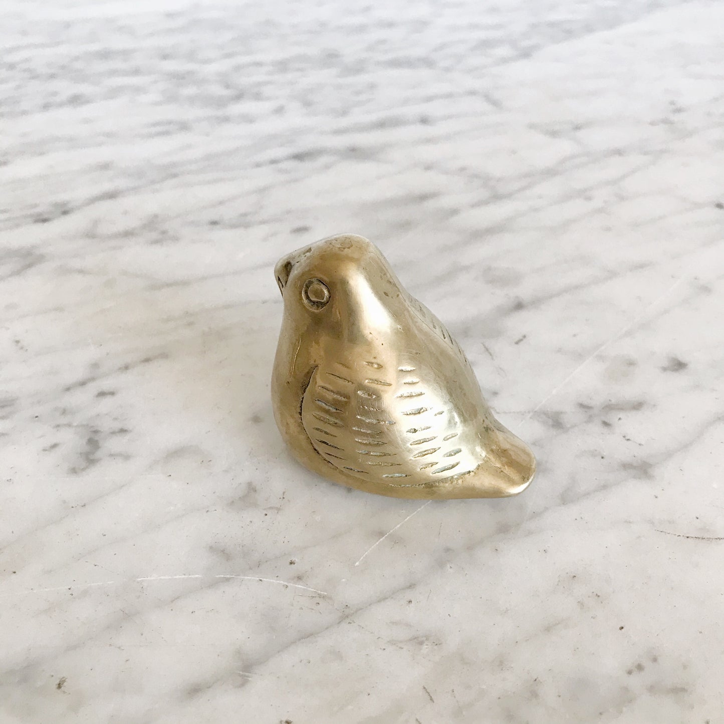 Vintage Scandinavian Style Brass Bird