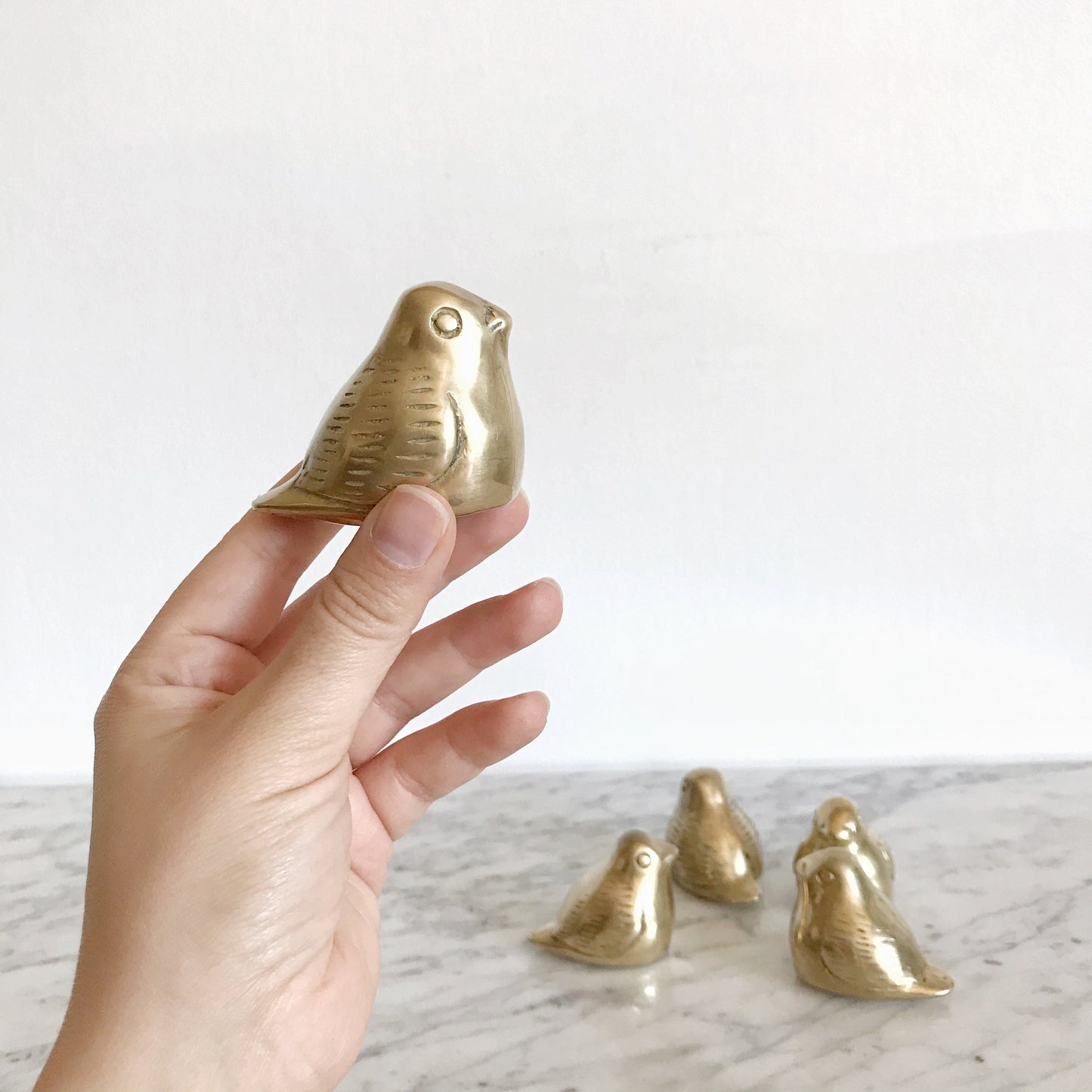 Vintage Scandinavian Style Brass Bird