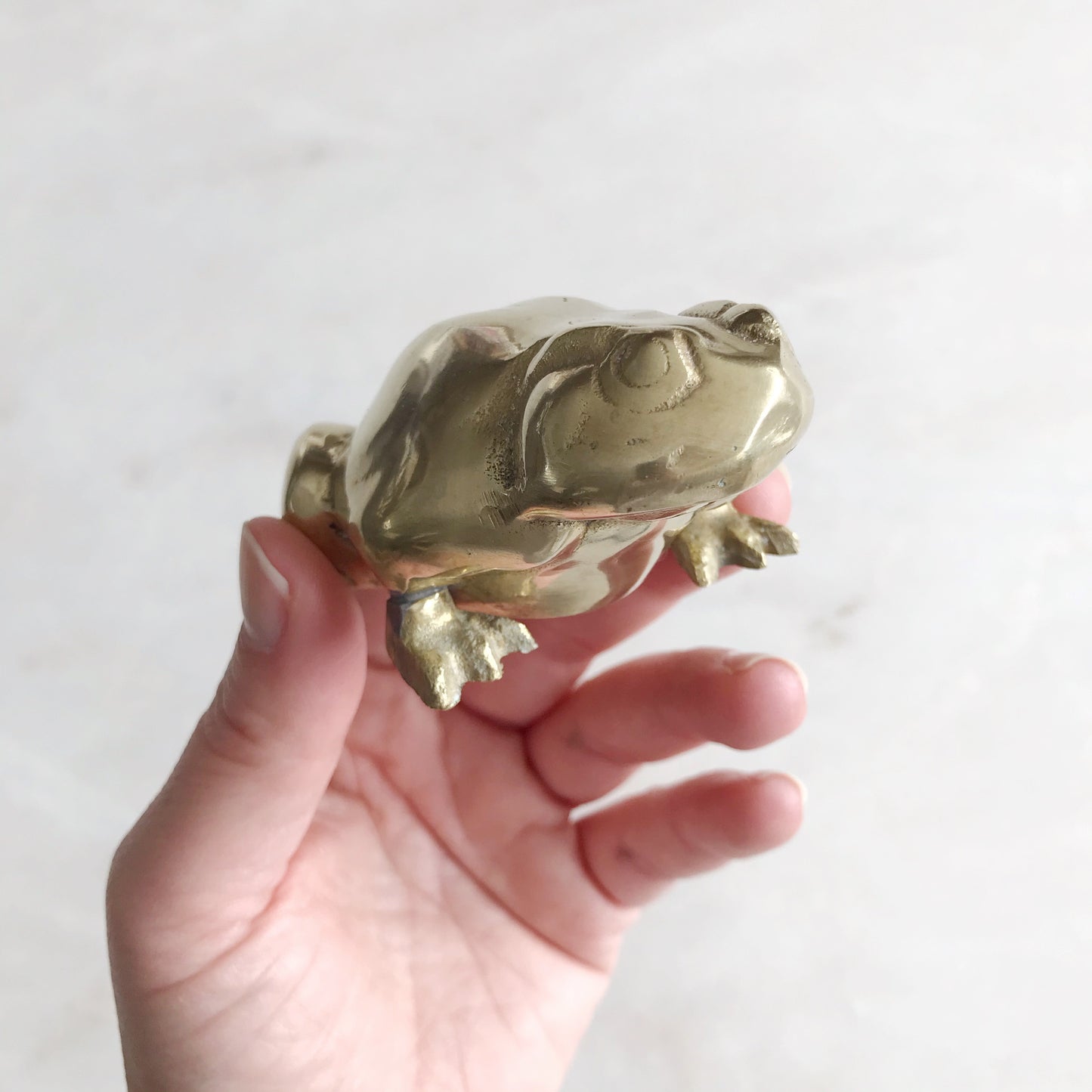 Vintage Brass Frog