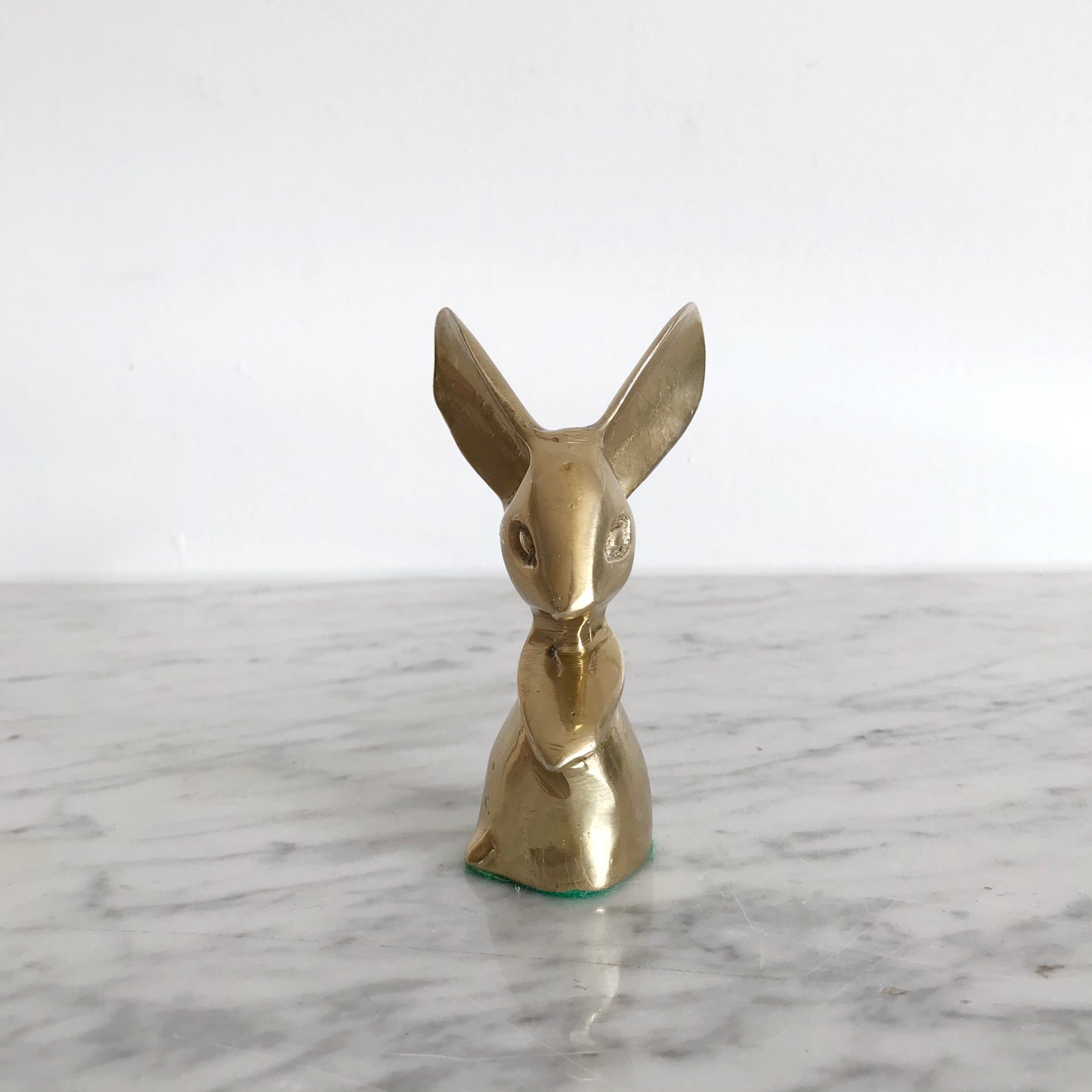 Small Vintage Brass Mouse, 4”