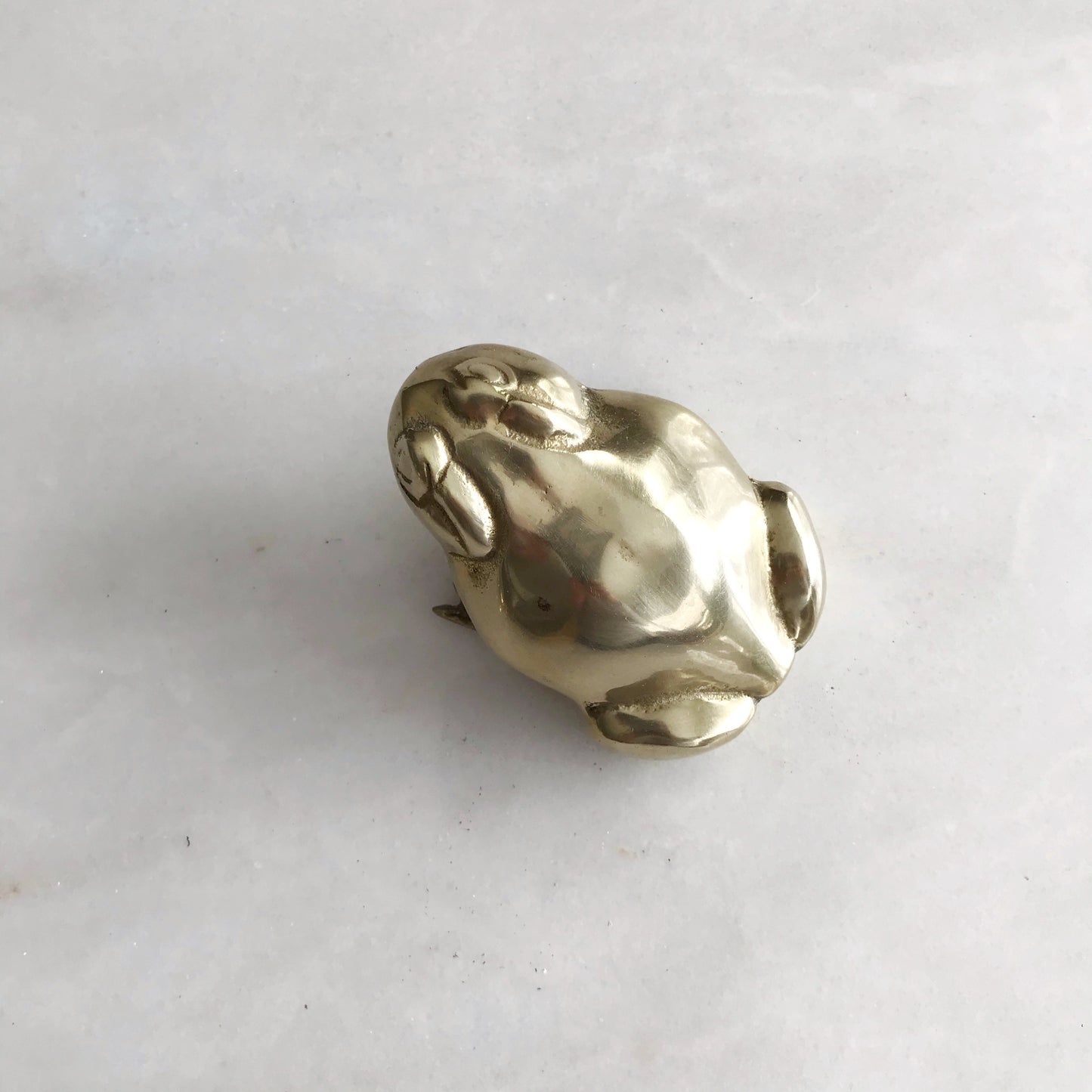 Vintage Brass Frog