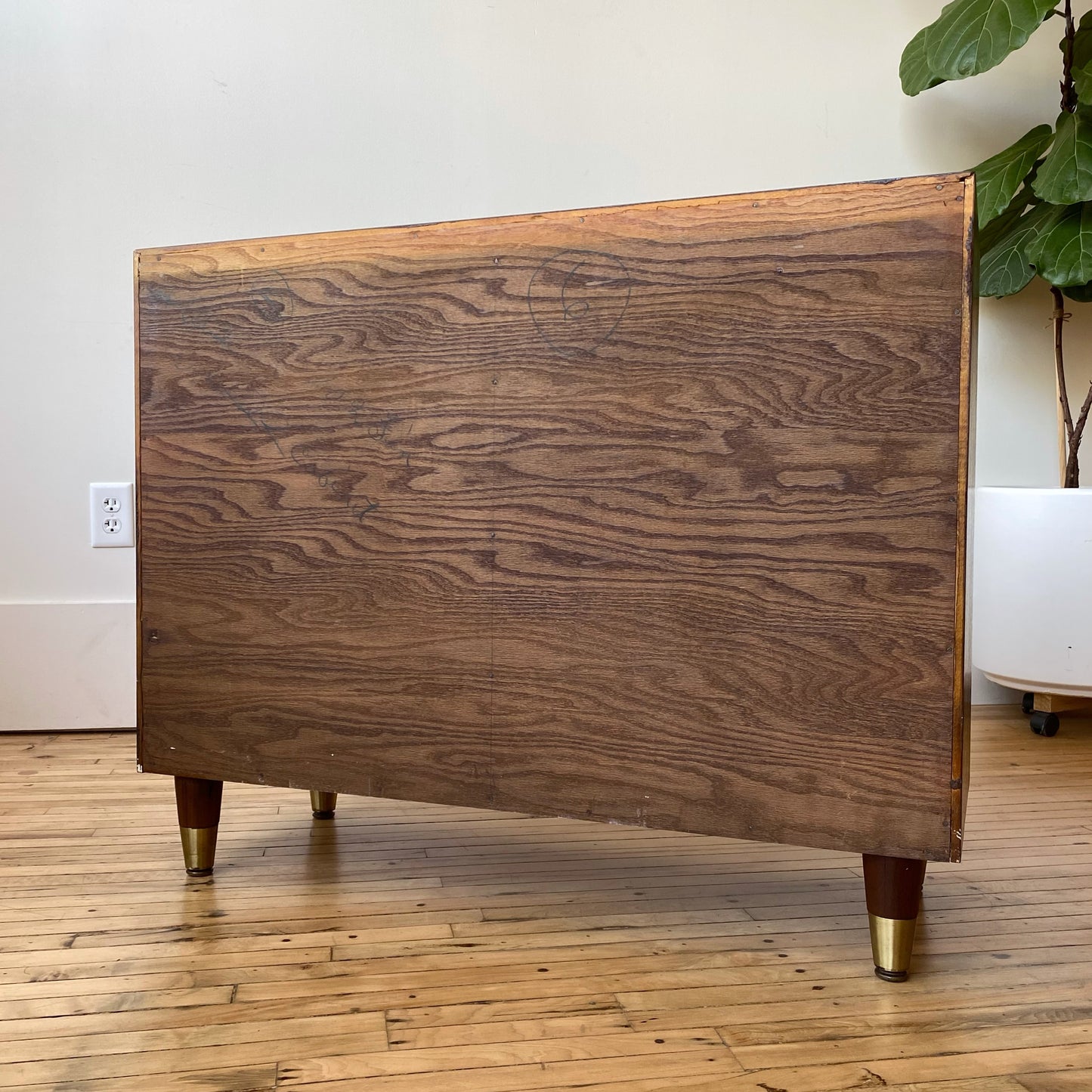 Petite Vintage MCM Storage Cabinet, Restored