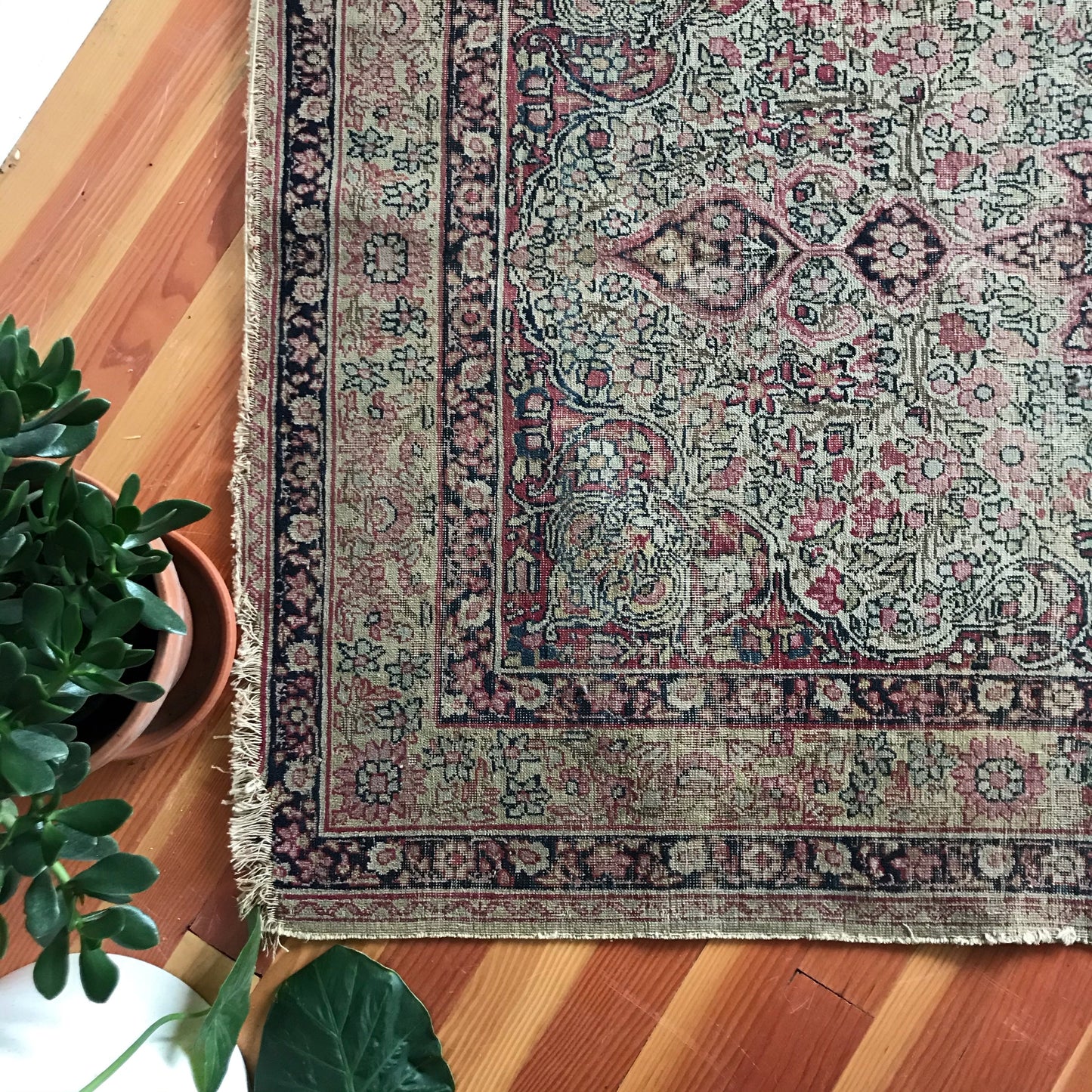 “ANNA” Antique Hand-knotted Rug (4.1 x 6.5)