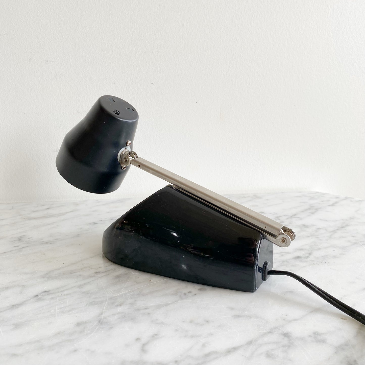Vintage Petite Black Desk Lamp