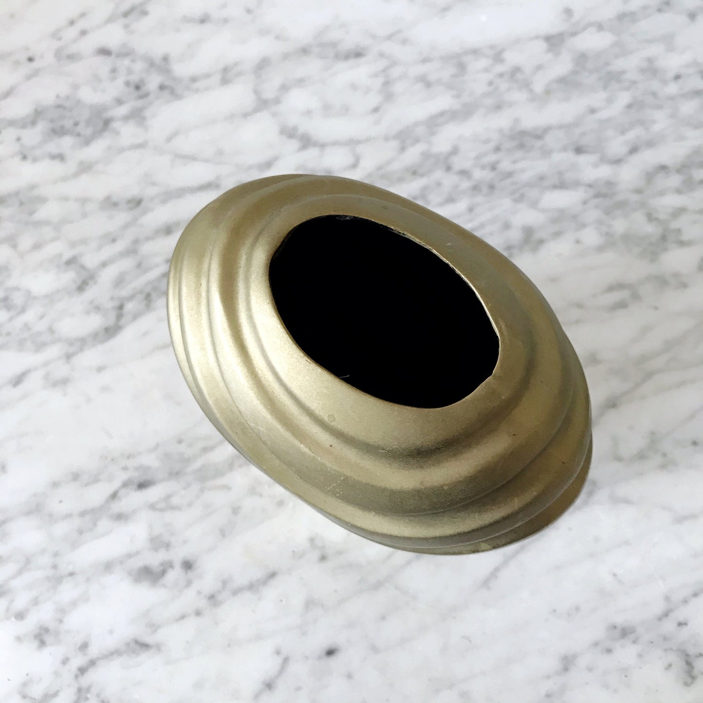 Sculptural Vintage Brass Vase