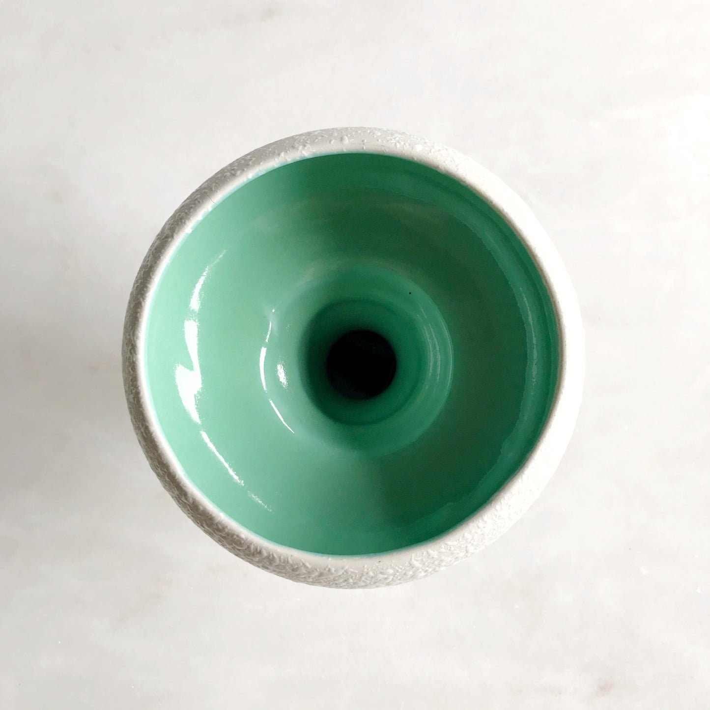Vintage Ceramic Pedestal Vase, Mint