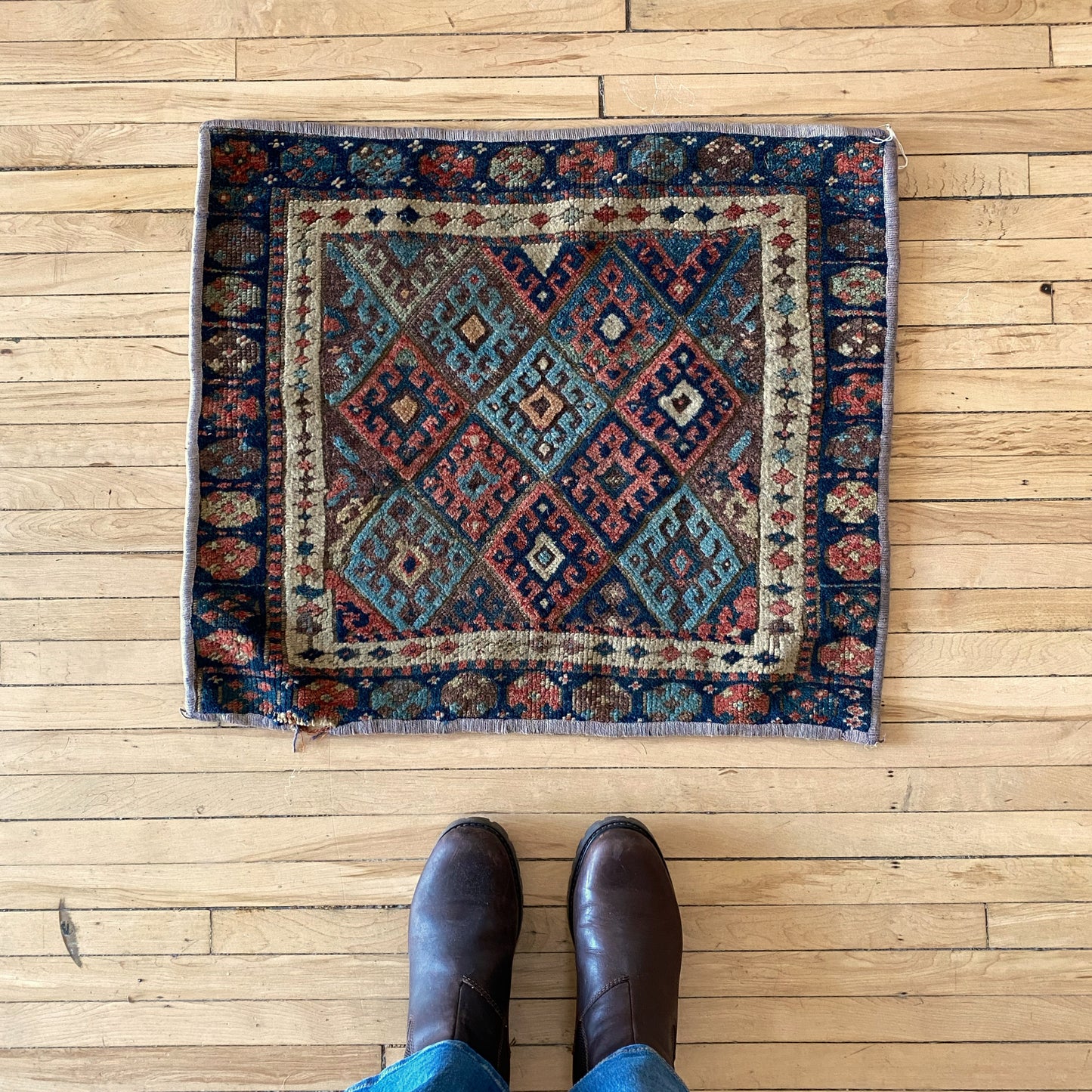 Antique Hand-knotted Persian Textile Hanging / Rug
