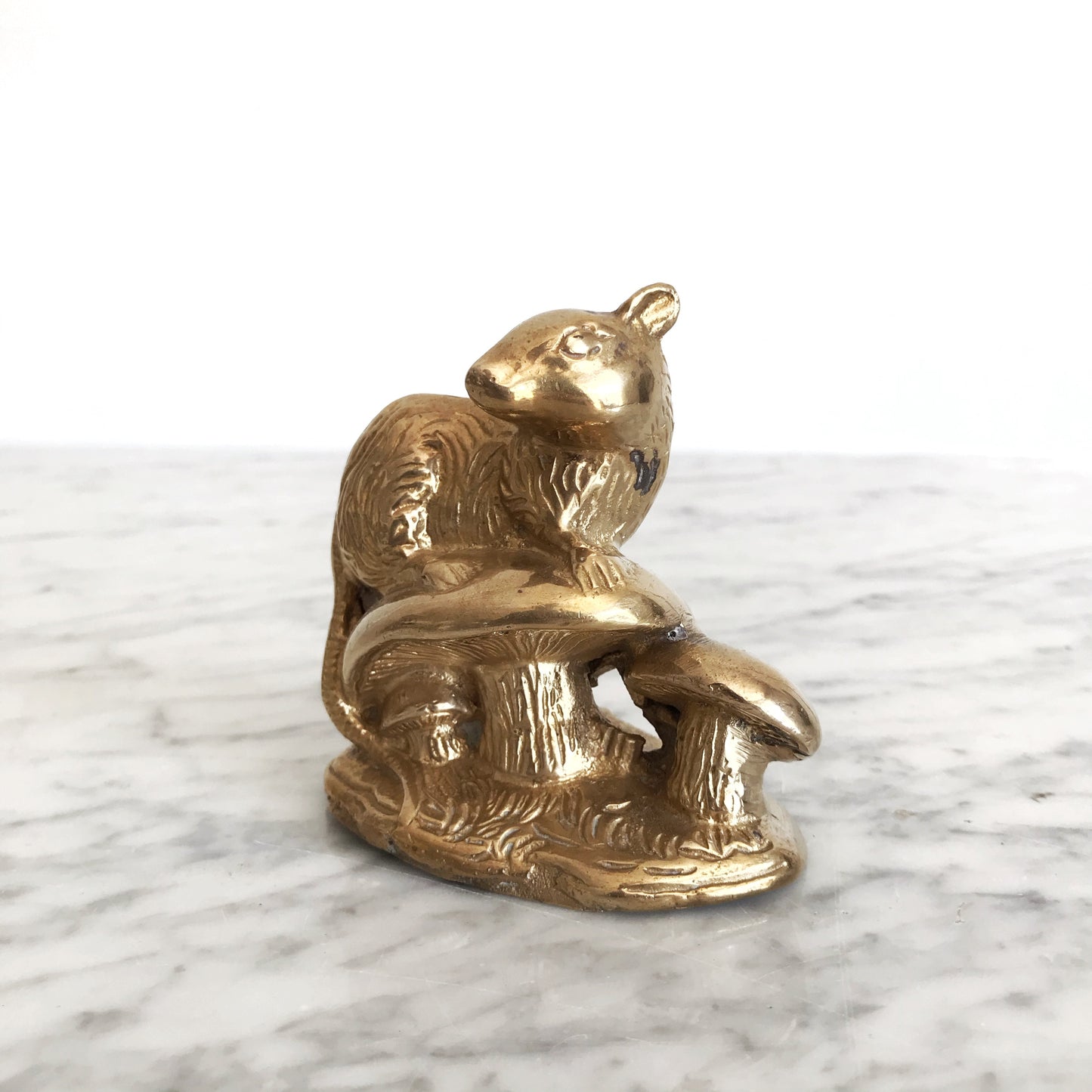 Vintage Brass Mongoose/ Weasel