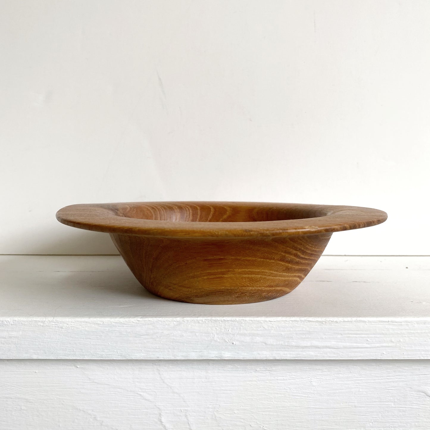 Vintage Sculptural Turned Wood Bowl
