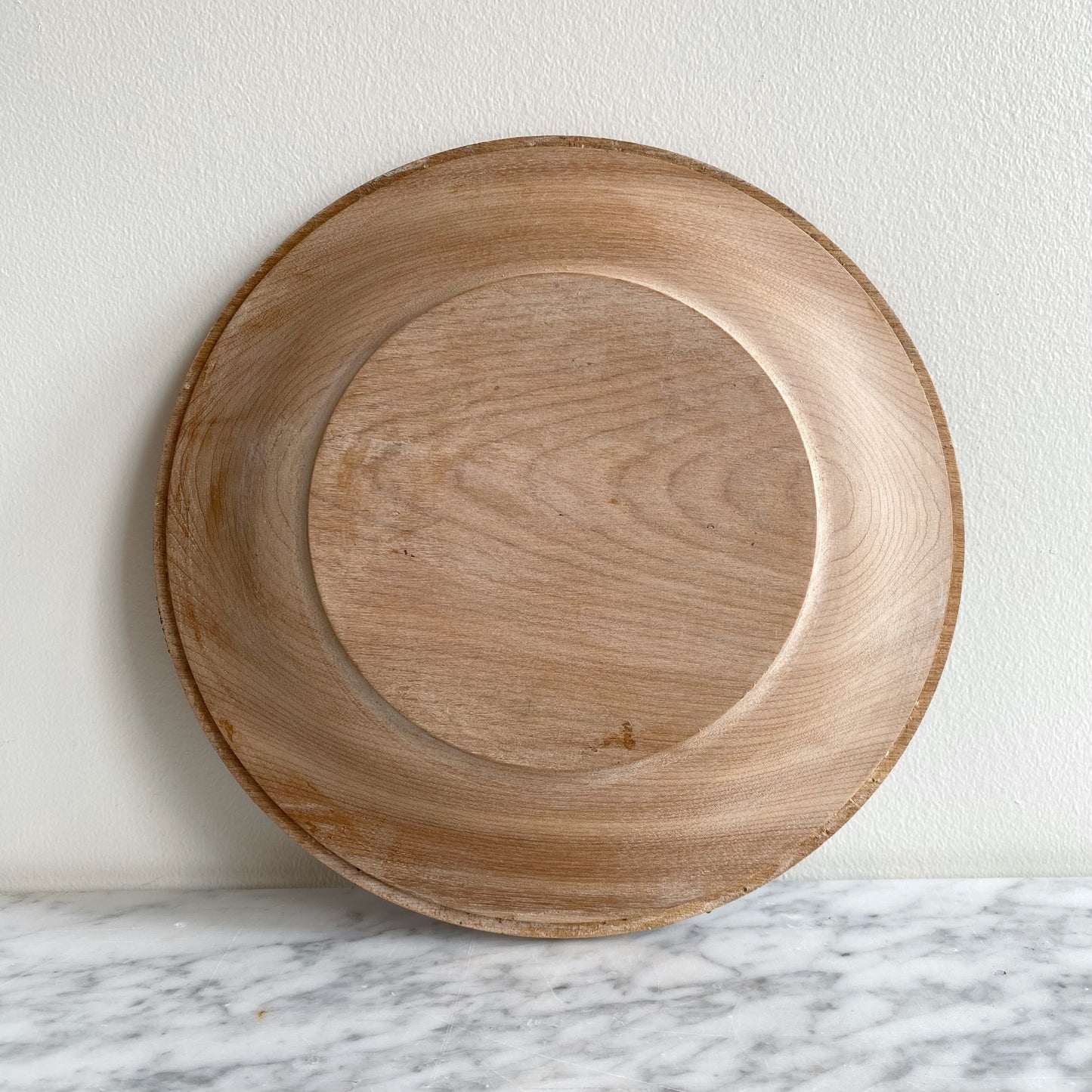 Vintage Wooden Plate with Dutch Girl