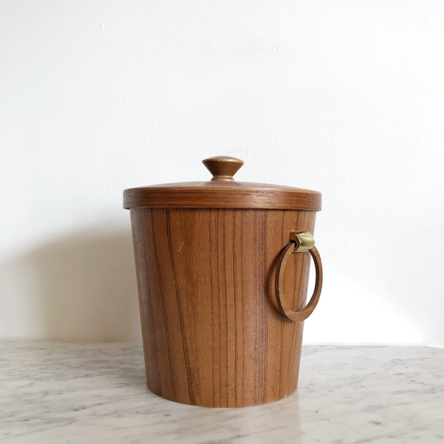 Vintage MCM Teak Ice Bucket