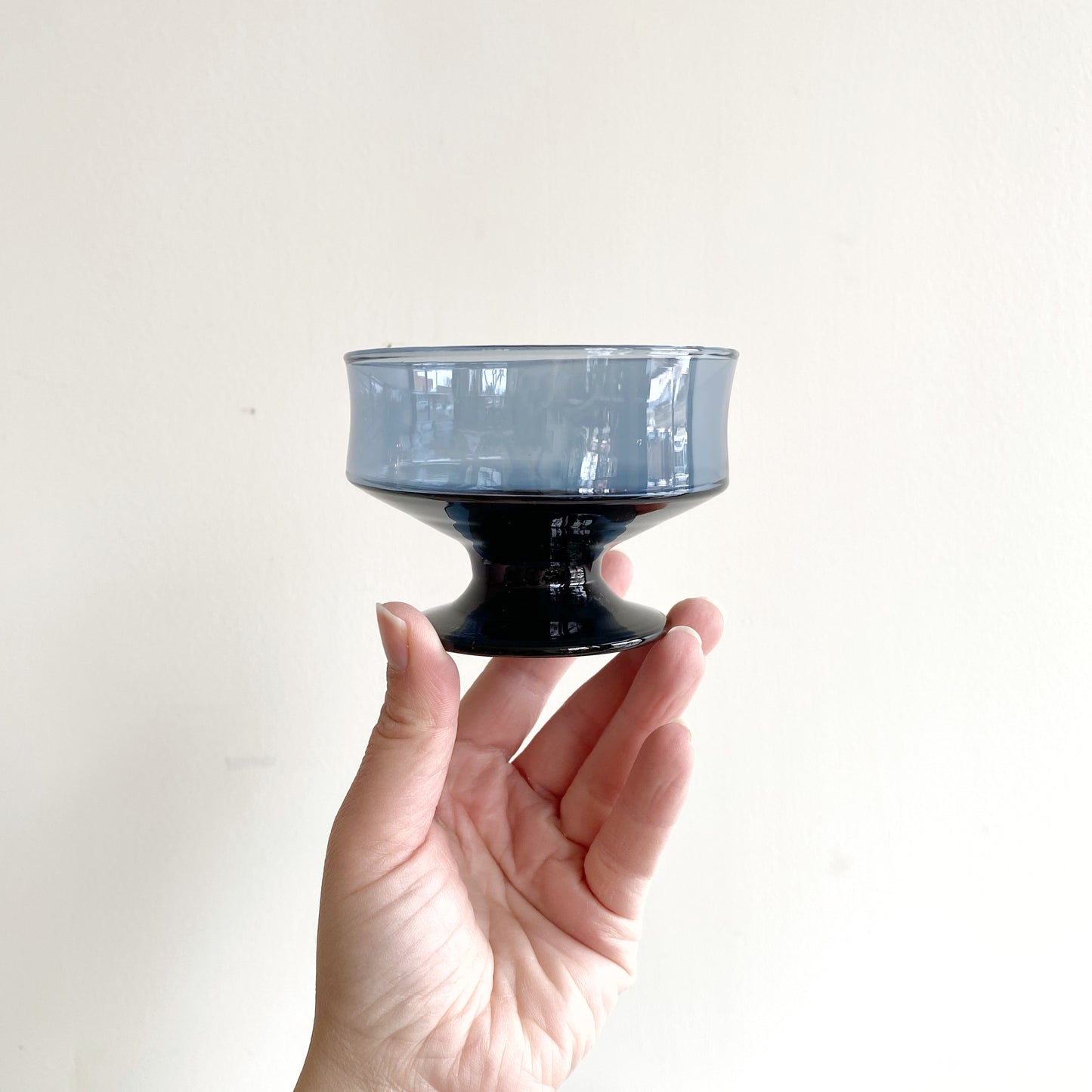 Set of 4 Vintage Blue Sapphire Glasses, Choose Style