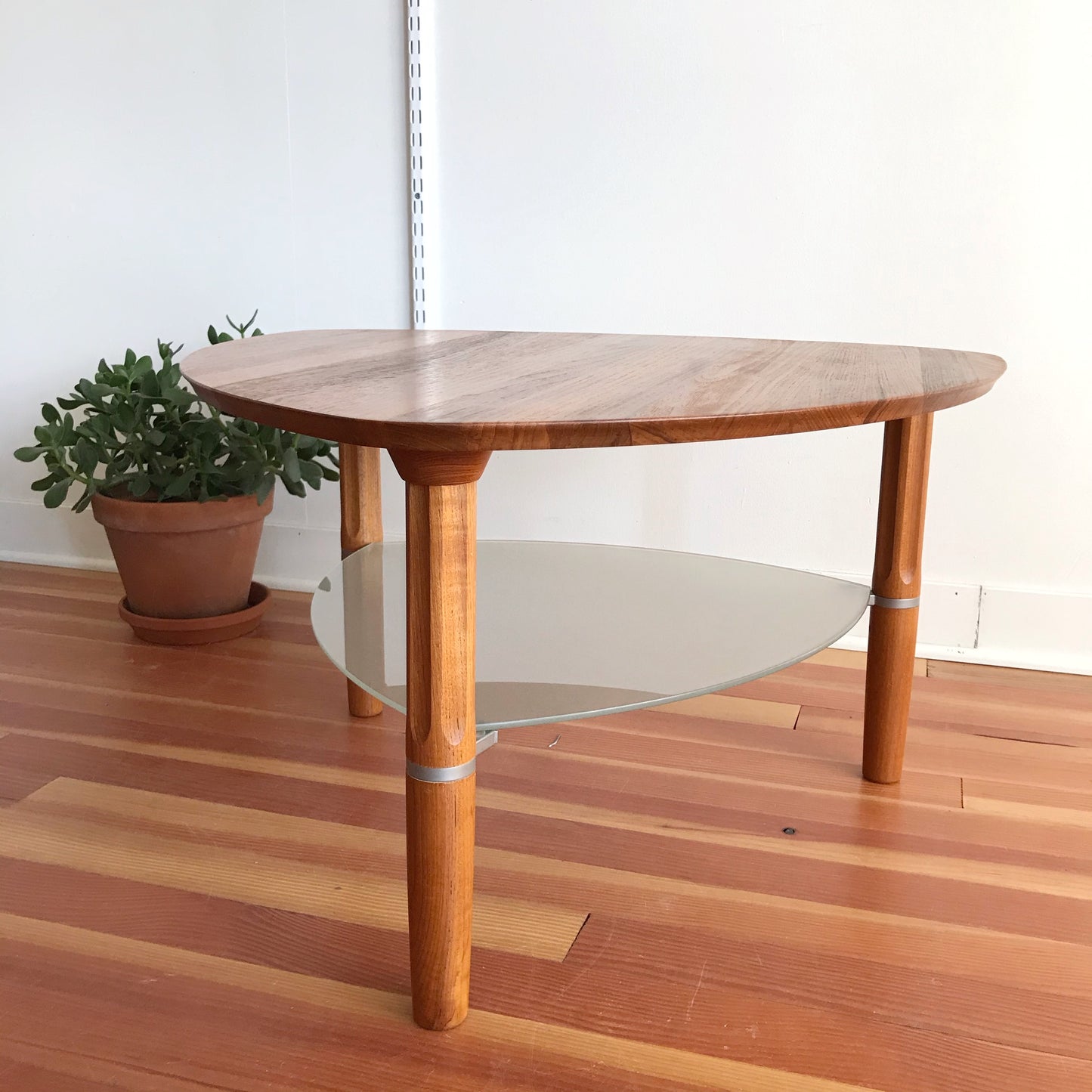 Triangular Teak Side Table, Denmark