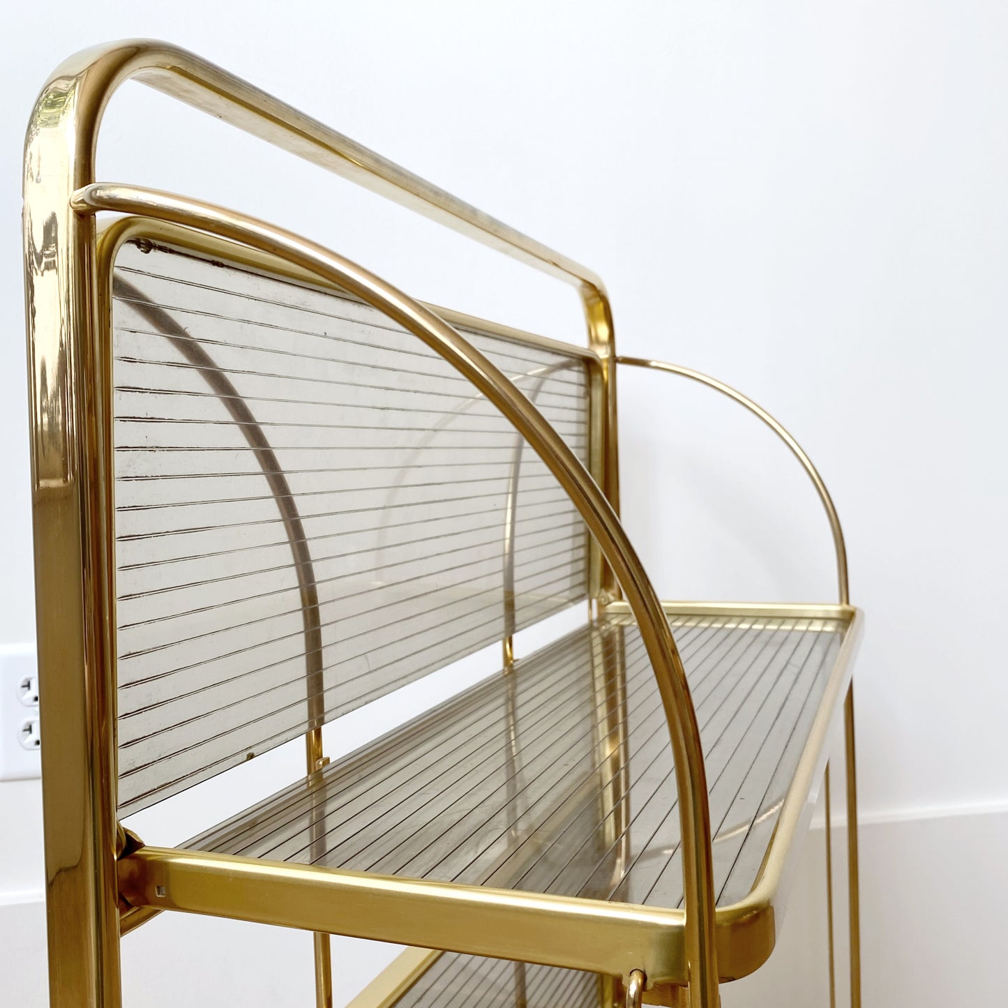 Vintage Mid-Century Folding Bar Cart / Trolly