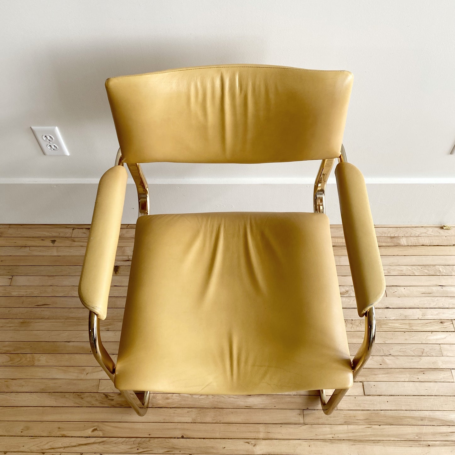 Vintage Italian Leather Chair by Arrben