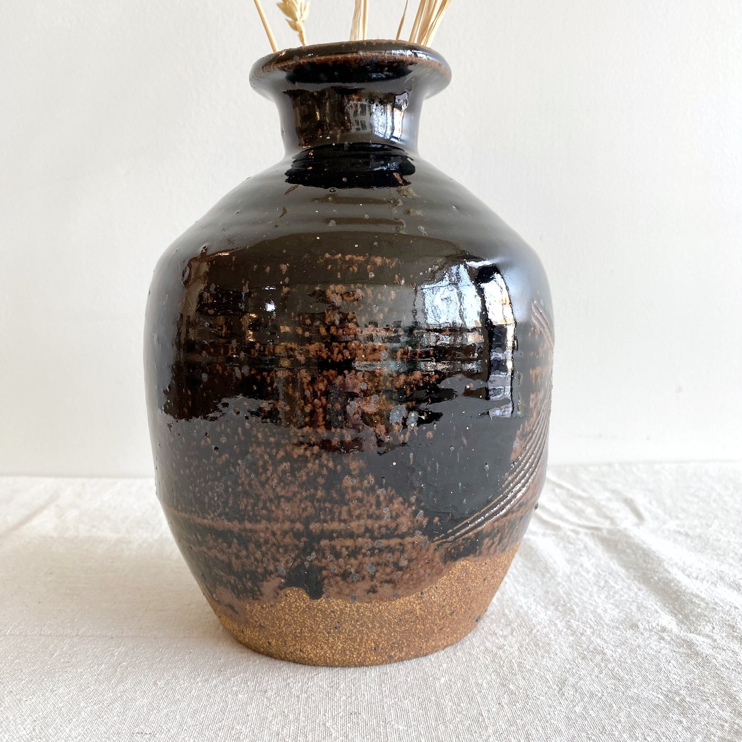 Vintage Studio Pottery Vase, 8.25”