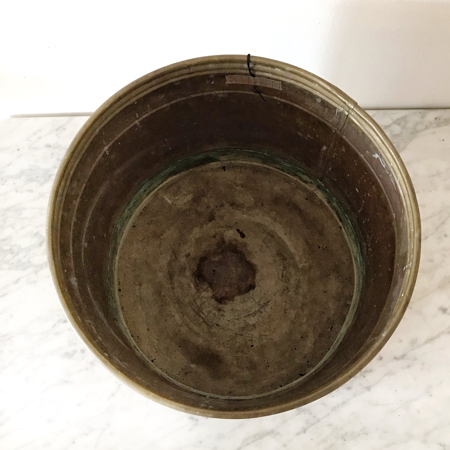 X-Large Vintage Brass Planter