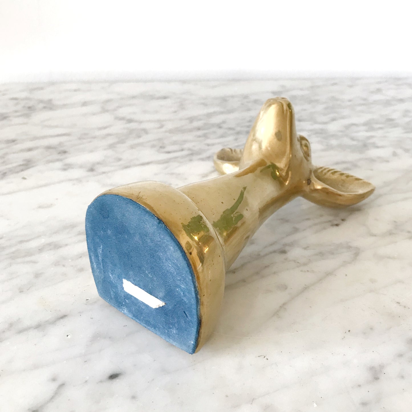 Vintage Brass Deer Bookend Statue
