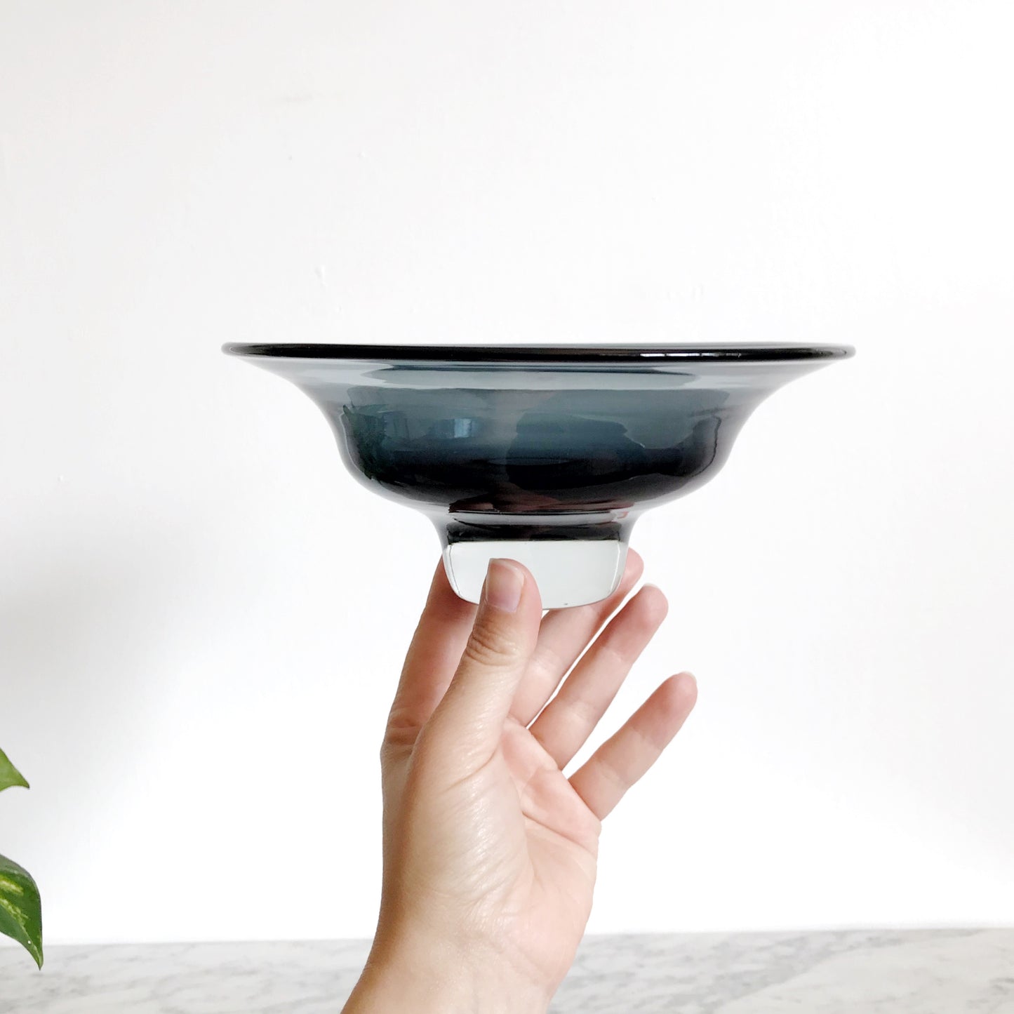 Modern Blue Glass Bowl