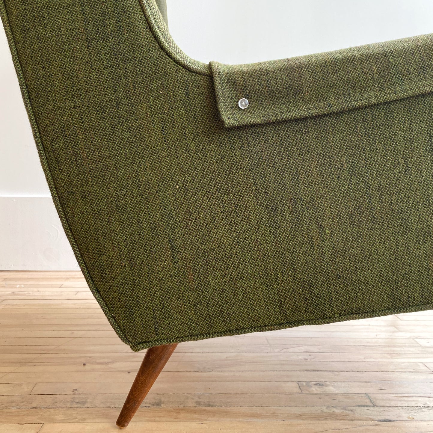 Vintage MCM Selig Wingback Arm Chair
