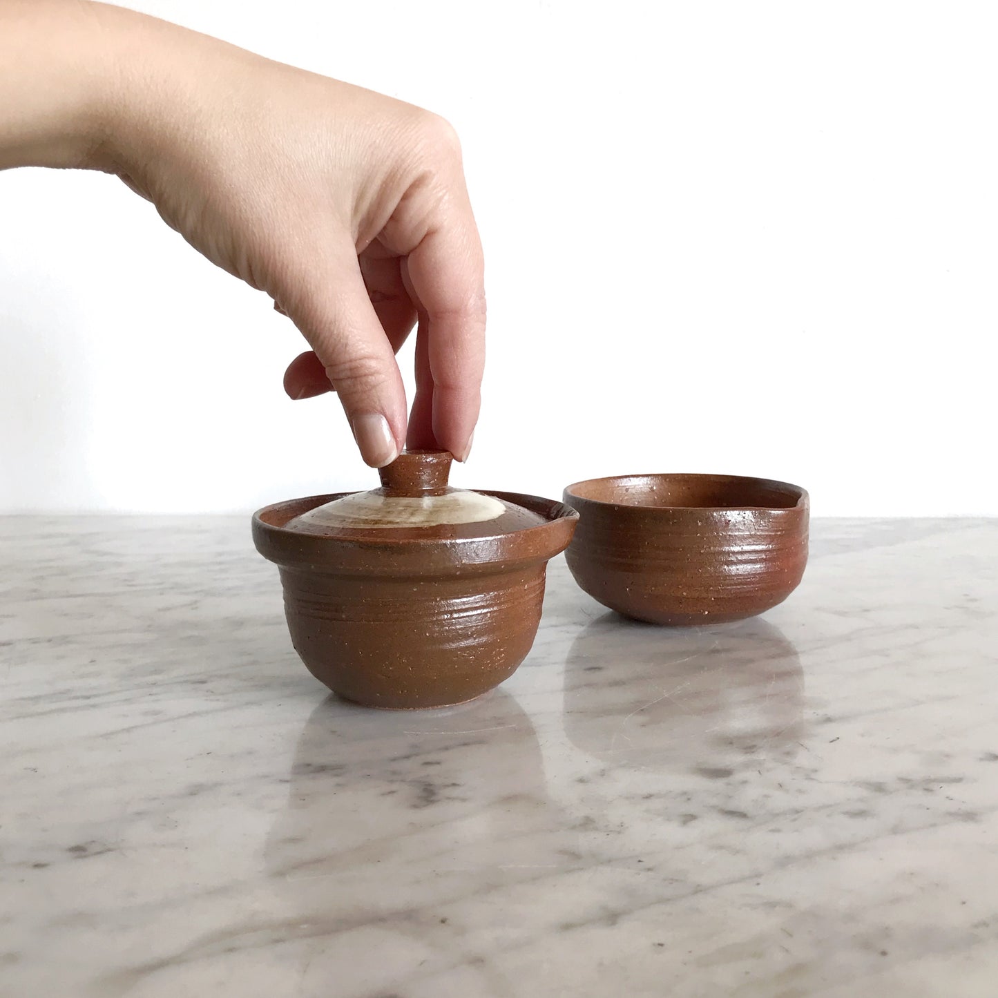 Delicate Vintage Clay Tea Set
