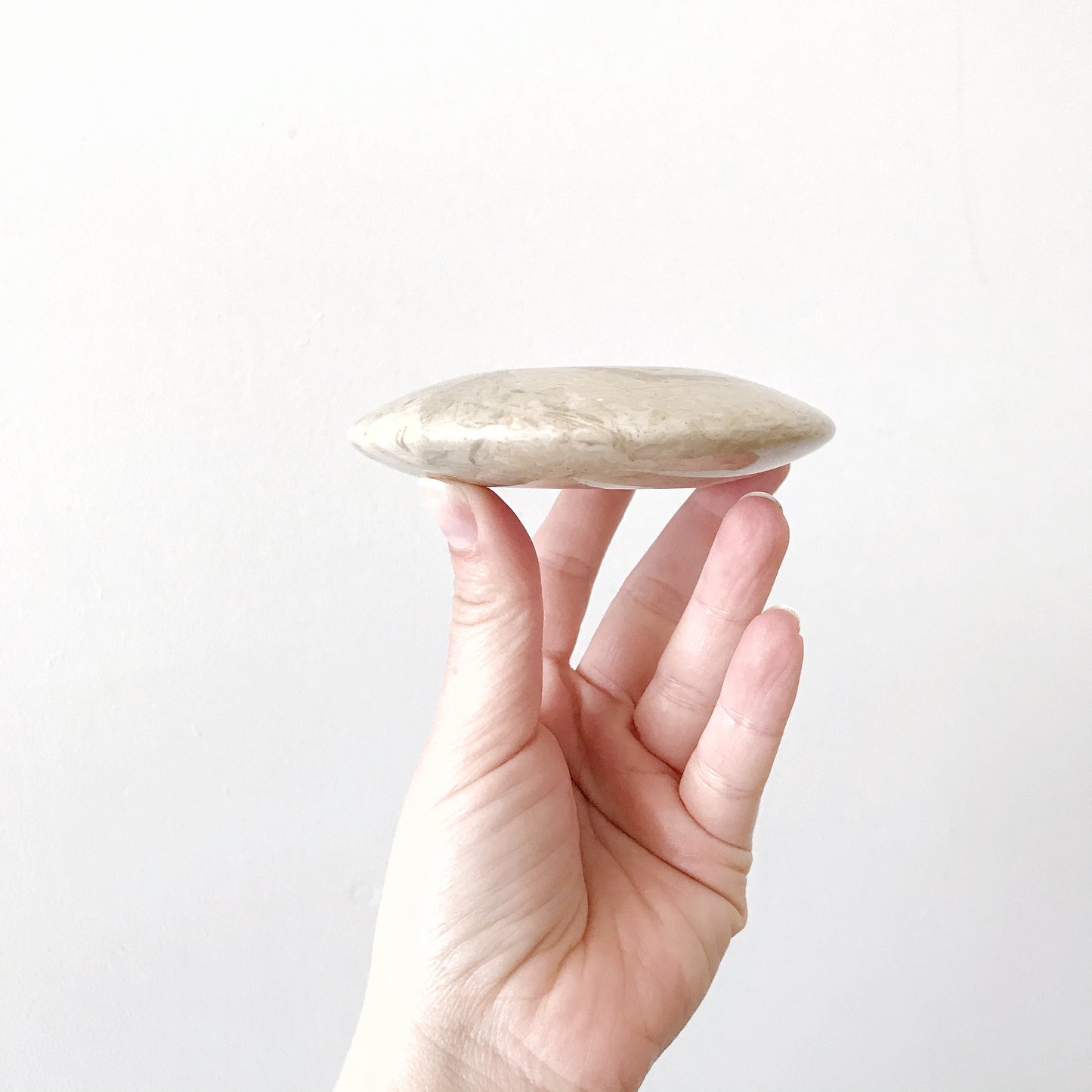 Pair of Minimal Marble Tea Light Holders