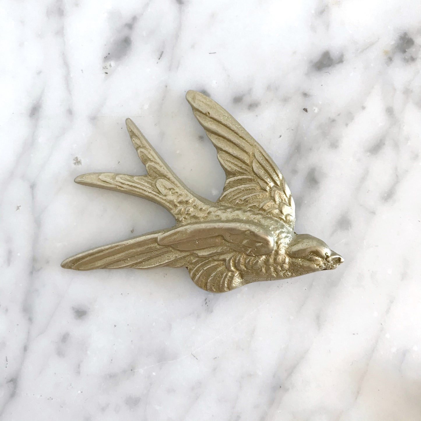 Set of Vintage Brass Sparrows / Wall Decor
