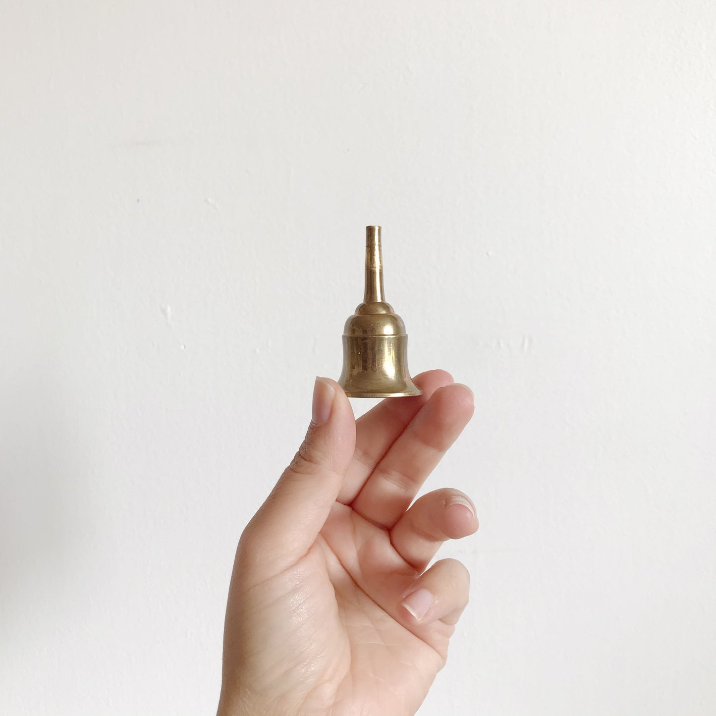 Petite Vintage Brass Candle Snuffer