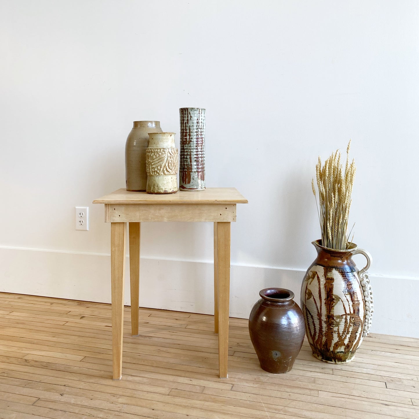 Handmade Wood Side Table