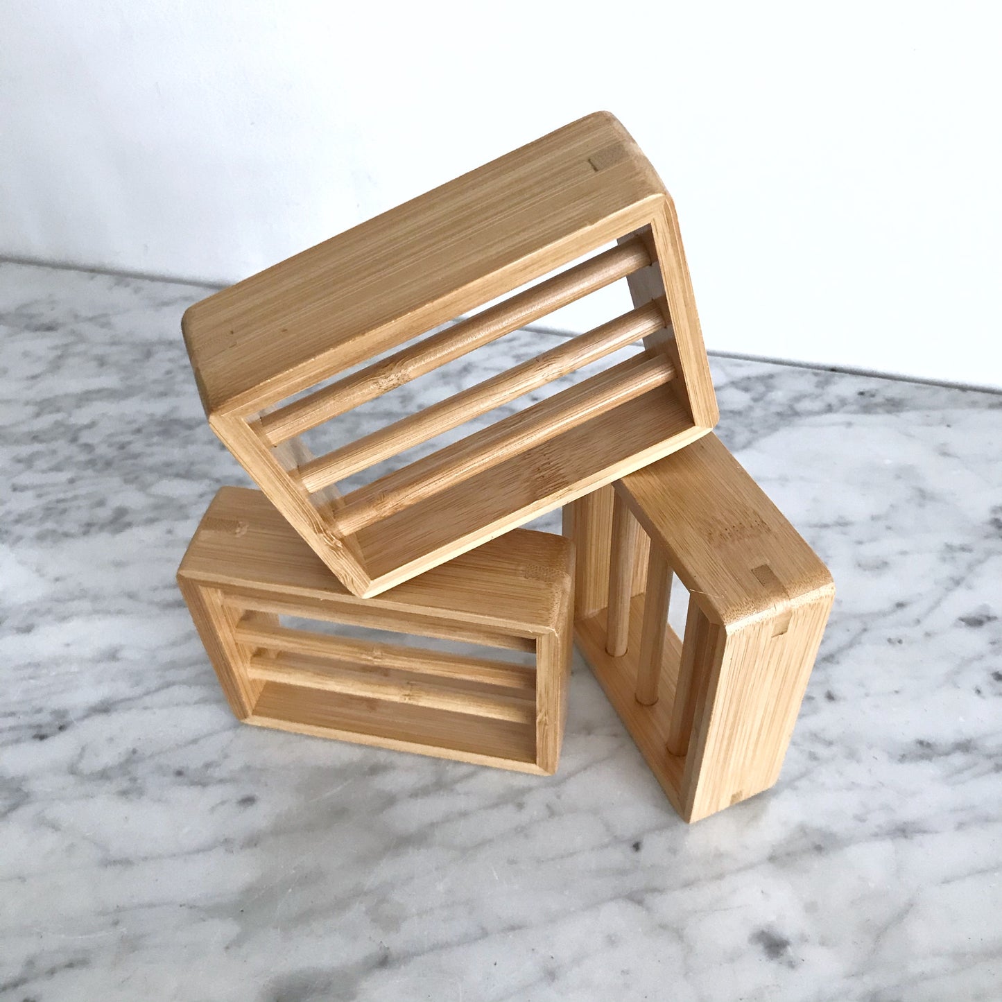 Natural Bamboo Soap Dish / Drying Shelf
