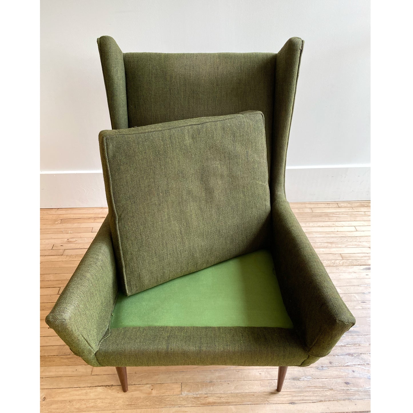 Vintage MCM Selig Wingback Arm Chair