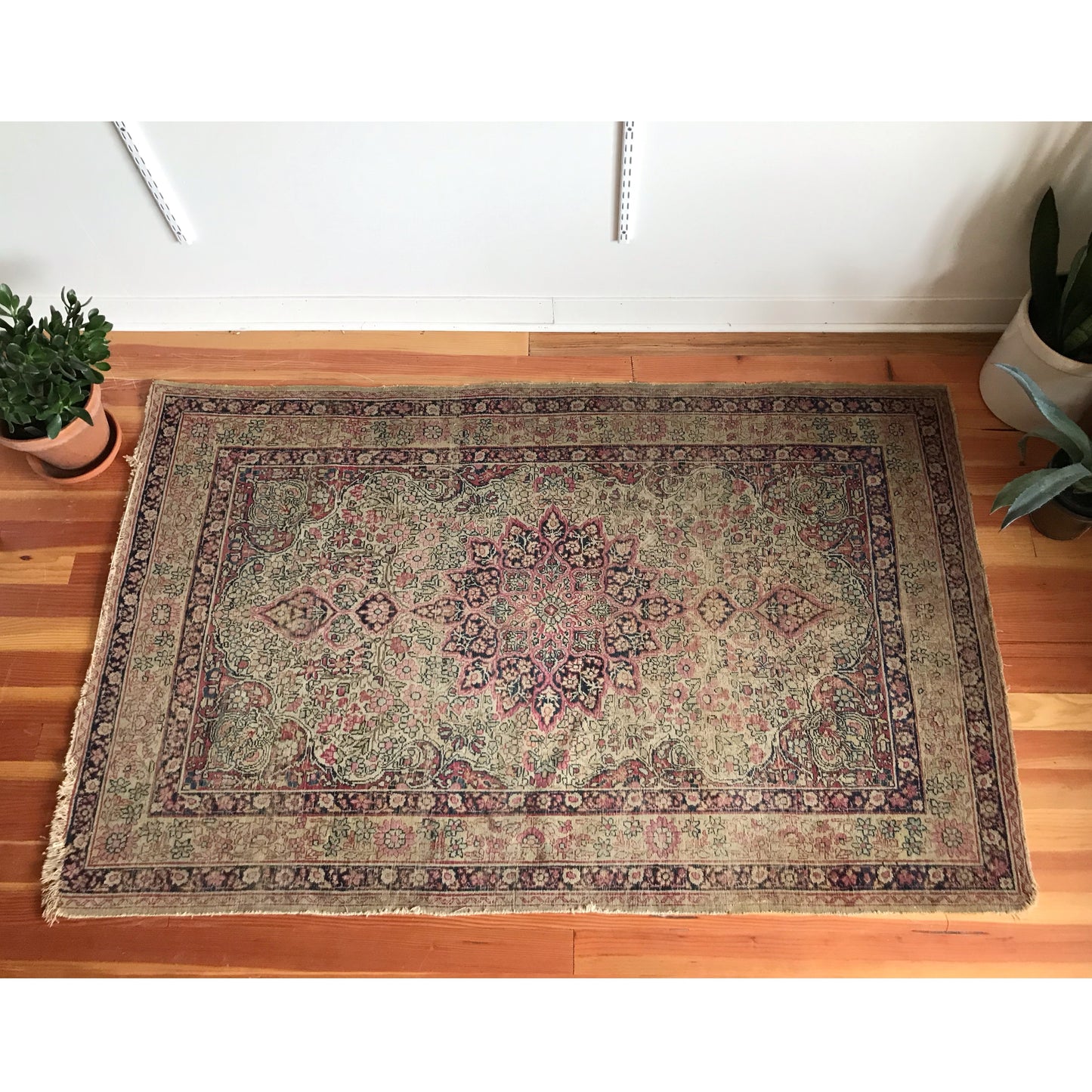 “ANNA” Antique Hand-knotted Rug (4.1 x 6.5)